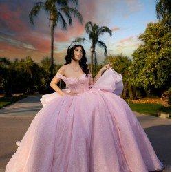 Sweetheart Sweet 15 Gowns Pink Quinceanera Dress 2024 Ball Gown Princess Dresses