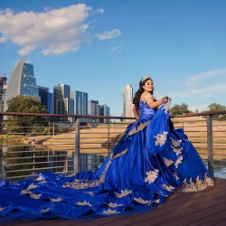 Sweetheart Vestidos De 15 Anos Blue Quinceanera Dress Sweet 16 Dresses