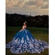 V Neck Quince Dress Navy Blue Vestidos De 15 Anos Sleeveless Women 2024 Ball Gown