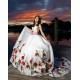 V Neck Vestidos De 15 Anos Sleeveless White Quince Dress Princess Quinceanera Dresses