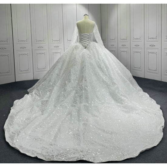 2020 New Arrival Lace Wedding Dresses Long Sleeves Full Length White Ivory Vestido De Noiva Custom Made