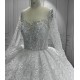 2020 New Arrival Lace Wedding Dresses Long Sleeves Full Length White Ivory Vestido De Noiva Custom Made