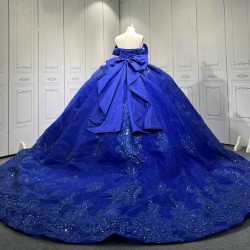 2024 Blue Quinceanera Dresses Princess Ball Gown Lace Appliques Sweetheart Girls Sweet 15 Vestidos De 15 Anos