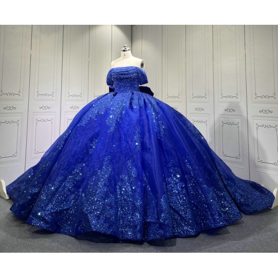 2024 Blue Quinceanera Dresses Princess Ball Gown Lace Appliques Sweetheart Girls Sweet 15 Vestidos De 15 Anos