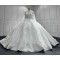 2024 Custom Lace Wedding Dresses Scoop Neck Applique Long Sleeves Sweep Train Ball Gown Bridal Dress Vestido De Noiva