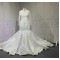 2024 Elegant Wedding Dresses Long Sleeves Lace Up Back Sequin Bridal Gowns High Neck robe de mariee