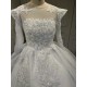 2024 Lace Applique Long Sleeves Plus Size Vestidos De Novia Ball Gown Wedding Dresses Bridal Gowns