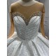 2024 New Fashion Wedding Dress Long Sleeve Bridal Gown Pearl Black Girl Women Dress