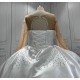 2024 New Fashion Wedding Dress Long Sleeve Bridal Gown Pearl Black Girl Women Dress