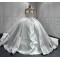 2024 New Fashion Wedding Dress Long Sleeve Bridal Gown Pearl Black Girl Women Dress