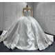 2024 New Fashion Wedding Dress Long Sleeve Bridal Gown Pearl Black Girl Women Dress