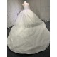 2024 New White Ball Gown Wedding Dresses Long Sleeve Lace Appliques High Neck Bridal Gowns