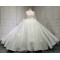 2024 New White Ball Gown Wedding Dresses Long Sleeve Lace Appliques High Neck Bridal Gowns