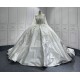 2024 Vintage Long Sleeve Wedding Dresses Pearl Bridal Dreeses Tailor Made Women Clothing