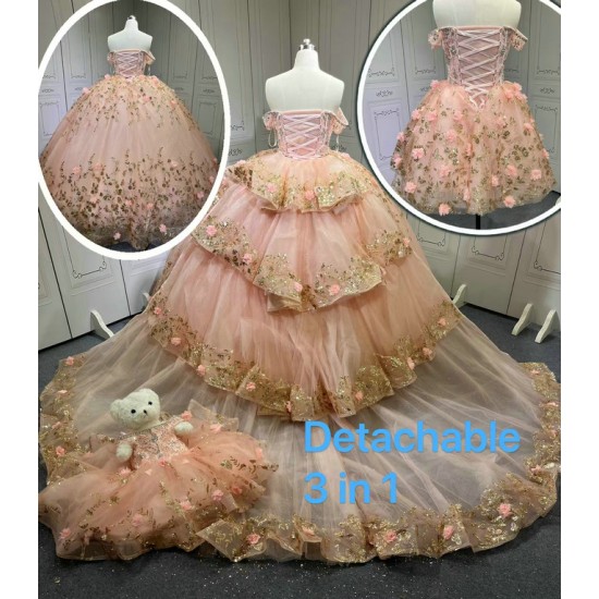 2025 Pink Off Shoulder Ball Gown Quinceanera Dresses Beading Crystal Lace Appliques Tull Sweet 16 15 Birthday Vestido De 15 Anos