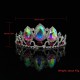 AB Crystal Crowns Bride Tiara Fashion Queen For Wedding Girls Crown Headpiece Wedding Party Headdress Hair Jewelry Accessories