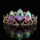 AB Crystal Crowns Bride Tiara Fashion Queen For Wedding Girls Crown Headpiece Wedding Party Headdress Hair Jewelry Accessories