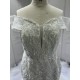 African Mermaid Wedding Dresses Off Shoulder Bridal Gowns Sequin Vestido De Novia