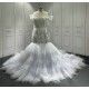 African Mermaid Wedding Dresses Off Shoulder Bridal Gowns Sequin Vestido De Novia