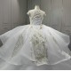 Ball Gown Sequin Wedding Dress Cape Sleeve Briadl Gowns Women Vestidos De Novia