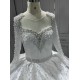 Ball Gown Wedding Dress 2024 Long Sleeve Robe de mariee Sweep Train Plus Size Bridal Gowns vestidos de novia