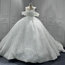 Ball Gown Wedding Dresses 2024 New Sequin Bridal Gown Vestido De Novias Luxury robe de mariee