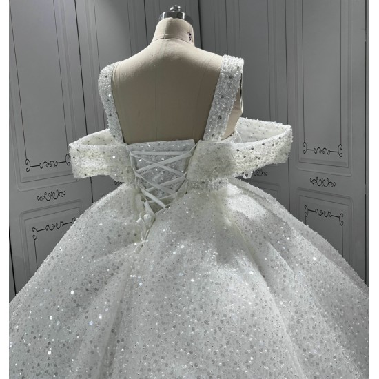 Ball Gown Wedding Dresses 2024 New Sequin Bridal Gown Vestido De Novias Luxury robe de mariee