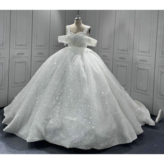 Ball Gown Wedding Dresses 2024 New Sequin Bridal Gown Vestido De Novias Luxury robe de mariee