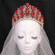 Baroque Bridal Headwear Silver Colour Women Wedding Dress Crown Big Crystal Tiaras Miss Universe Pageant Hair Accessories Diadem