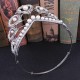 Baroque Crystal Crowns Peacock Feather Pearl Rhinestone White Tiaras Bridal Wedding Hairband Hair Accessories Jewelry