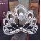 Baroque Crystal Crowns Peacock Feather Pearl Rhinestone White Tiaras Bridal Wedding Hairband Hair Accessories Jewelry