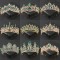 Baroque Green Crystal Tiaras And Crowns Rhinestone Prom Bridal Wedding Hair Accessories Jewelr Crown Tiara For Women Bride Queen