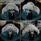 Baroque Luxury Princess Queen Crown for Girls Rhinestone Tiara Pearl Headband For Birthday Wedding Party Accessories Jewelr Gift