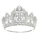 Baroque Luxury Purple Crystal Crown Hair Accessories Tiara Women Party Rhinestone Bridal Crown Hair Jewelry Diadems Headdress