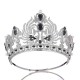 Baroque Luxury Purple Crystal Crown Hair Accessories Tiara Women Party Rhinestone Bridal Crown Hair Jewelry Diadems Headdress