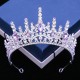 Baroque Purple Crystal Bridal Crowns Wedding Headband Tiaras Hair Jewelry Accessories Women Rhinestone Headwear Queen Diadem