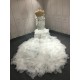 Beautiful Wedding Dresses Ruffled Bridal Gowns Crystal Vestidos De Novia Customized