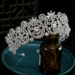 Bridal Headwear Crown Fashion Tiaras Suitable for Women's Wedding Birthday Parties Princess Prom Jewelry Accessories Headpieces