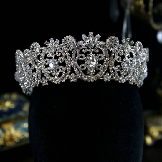 Bridal Headwear Crown Fashion Tiaras Suitable for Women's Wedding Birthday Parties Princess Prom Jewelry Accessories Headpieces