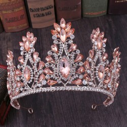 Bridal Tiara Crown Women Wedding Party Gift Pageant Diadema Bride Crystal Rhinestone Crowns Hair Dress Accessories Headdress