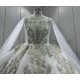 Cap Sleeve Wedding Dresses Pearl Crystal Bridal Gown Lace Appliques Wedding Gowns robe mariage