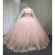 Cap Sleeves Pink Quinceanera Dresses for Girl Sweetheart Neck Appliques Ball Gown Vestidos De Baile Custom Made