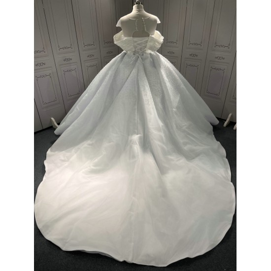 Cape Sleeve Wedding Dresses Ball Gown Vestido De Novia 2024 Bridal Dress With Detachable Train