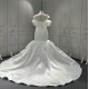 Cape Sleeve Wedding Dresses Ball Gown Vestido De Novia 2024 Bridal Dress With Detachable Train