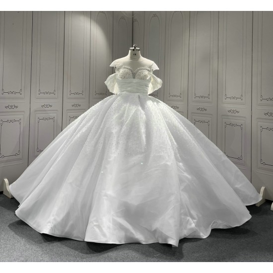 Cape Sleeve Wedding Dresses Ball Gown Vestido De Novia 2024 Bridal Dress With Detachable Train