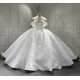 Cape Sleeve Wedding Dresses Ball Gown Vestido De Novia 2024 Bridal Dress With Detachable Train