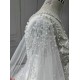 Cape Sleeve Wedding Dresses Long Sleeves Crystal Bridal Dresses Floor Length Wedding Gowns