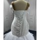 Cape Sleeve Wedding Dresses Mermaid White Ivory Satin Vestido De Novia 2024 Wedding Gowns Sweep Train