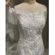 Chandelier Sleeve Vintage Mermaid Wedding Dresses 2024 Africa New Lace Appliques Custom Made Bride Dress