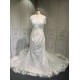 Chandelier Sleeve Vintage Mermaid Wedding Dresses 2024 Africa New Lace Appliques Custom Made Bride Dress